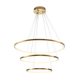 Lampa wisząca CIRCLE SLIM 40+60+80 LED złoty 40 cm + 60 cm + 80 cm