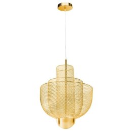 Lampa wisząca MESH GOLD LED złota 60 cm