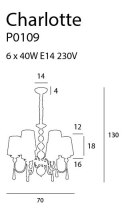 LAMPA WISZĄCA CHARLOTTE 70 cm