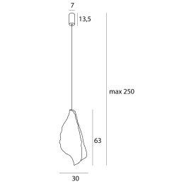 LAMPA WISZĄCA CONCHA