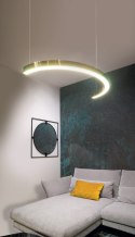 LAMPA WISZĄCA LOTUS 33W ZŁOTA ŚCIEMNIALNA