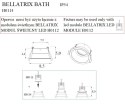 OPRAWA WPUSTOWA BELLATRIX BATH CZARNA IP54 - BEZ MODUŁU ŚWIETLNEGO LED H0112