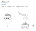 OPRAWA WPUSTOWA CYKLOP BIAŁA IP65