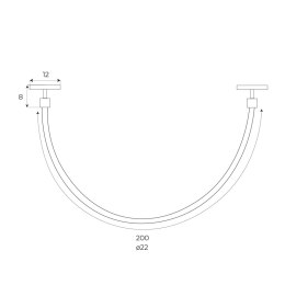 LAMPA MAGNETYCZNA SYSTEM ON/OFF 20W 1404LM 3000K