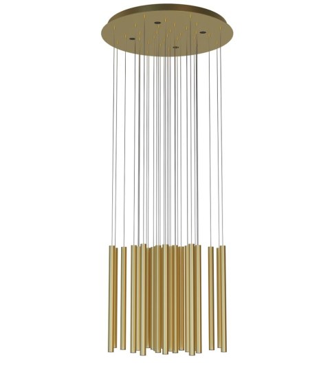 LAMPA WISZĄCA ORGANIC 33x1 ZŁOTO SZCZOTKOWANE