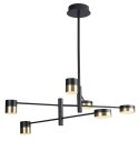 LAMPA WISZĄCA PUMA LED 6x 7W BK/GD