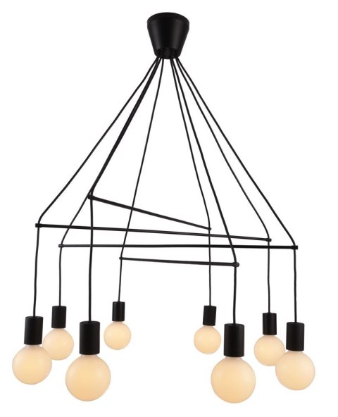 ALTO LAMPA WISZĄCA 8X40W E27 CZARNY MATOWY