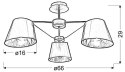 CORTEZ LAMPA WISZĄCA 3X40W E14 PATYNA