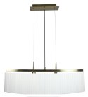 BERG LAMPA WISZĄCA 2X40W E14 PATYNA ABAŻUR BIAŁY