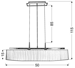 BERG LAMPA WISZĄCA 2X40W E14 PATYNA ABAŻUR BIAŁY