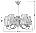 MOZART LAMPA WISZĄCA 5X60W E27 PATYNOWA MIEDŹ MIODOWY