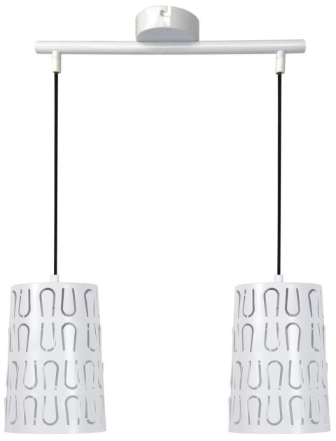 VISTA LAMPA WISZĄCA 2X60W E27 BIAŁY