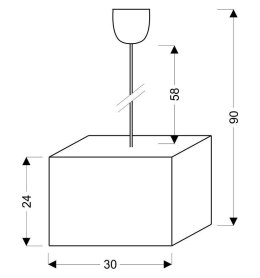 BASIC LAMPA WISZĄCA 30 1X60W E27 BRĄZOWY