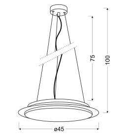 DANUA LAMPA WISZĄCA 45 18W LED