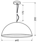 DORADA LAMPA WISZĄCA 40 1X60W E27 CHROM