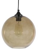 EDISON LAMPA WISZĄCA 25 1X60W E27 BRĄZOWY + ŻARÓWKA