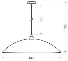 EFEX 40 LAMPA WISZĄCA 1X60W E27