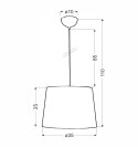 ORLANDO LAMPA WISZĄCA 35 KRATKA 1X60W E27 BIAŁY