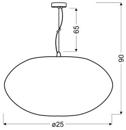 PINIA LAMPA WISZĄCA 25 1X60W E27