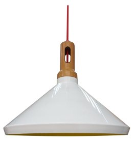 ROBINSON LAMPA WISZĄCA 35 1X60W E27 BIAŁY / WNĘTRZE ŻÓŁTE