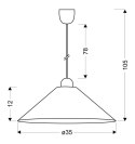 SAVA LAMPA WISZĄCA PLASTIK E27 1X60W ŻÓŁTY PROMOCJA