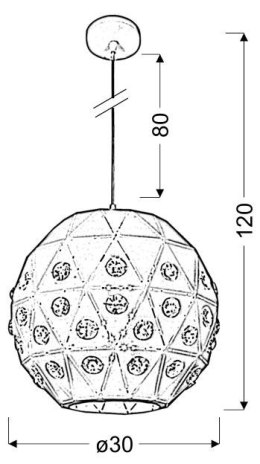 TENDER LAMPA WISZĄCA 30 1X40W E27 BIAŁY