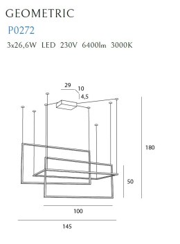 LAMPA WISZĄCA GEOMETRIC BIAŁA