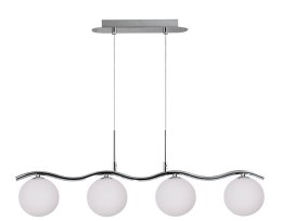 Ramon lampa wisząca chromowy 4x40w g9 klosz biały