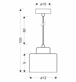 Wama lampa wisząca czarny 1x40w e27 klosz czarny+srebrny