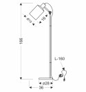 ZANA LAMPA PODŁOGOWA CZARNY 1X60W E27 KLOSZ CZARNY