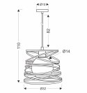 LAMPA WISZĄCA AKITA 1 BIAŁY