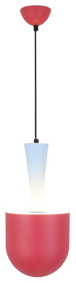 LAMPA WISZĄCA VISBY 1 NIEBIESKI CZERWONY