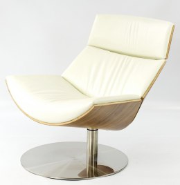 Fotel Bolzano Lounge Chair Wyprzedaż Biały