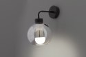 LADY LAMPA KINKIET CZARNY 1X40W E27 KLOSZ DYMIONY