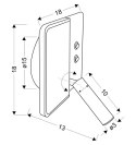 ALMA LAMPA KINKIET 6W+3W LED BIAŁY