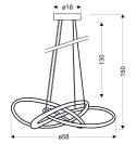 DOUGLAS LAMPA WISZĄCA 58 40W LED BRĄZOWY 4000K APETI