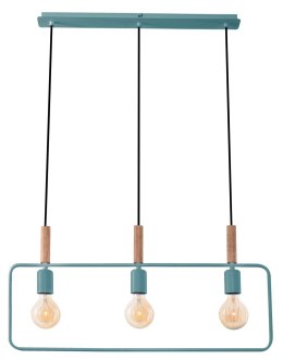 FRAME LAMPA WISZĄCA 3X60W E27 MIĘTOWY