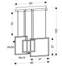 KEOS LAMPA WISZĄCA 54X9 36W LED BIAŁY 4000K APETI