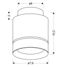 LAMPA SUFITOWA TUBA 12W LED 7,9/10,2 BIAŁY 4000K