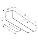 LANDER LAMPA KINKIET 10W LED BIAŁY