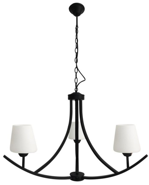 LONDYN LAMPA WISZĄCA 3X60W E27 CZARNY