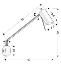 MILLY KINKIET 1X40W GU10 BIAŁY MATOWY