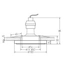 OPRAWA STROPOWE SK-94 GU-10 35W CHROM BEZBARWNE