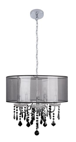 SOTTILE LAMPA WISZĄCA 5X40W E14 CZARNY/CHROMOWY