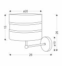 Andy lampa kinkiet czarny 1x40w e27 abażur czarny+złoty