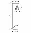 BERNITA LAMPA PODŁOGOWA 1X60W E27CZARNY