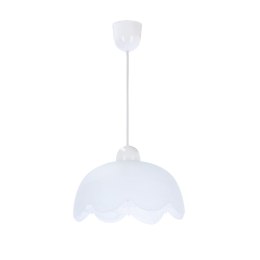 Bratek lampa wisząca 25 1x60w e27 klosz biały