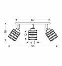 Glob lampa sufitowa czarny+złoty 3x40w e27 klosz czarny