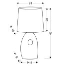 HIERRO LAMPA GABINETOWA 1X60W E27 ZŁOTA