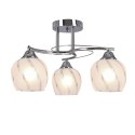 Prego lampa sufitowa chromowy 3x40w e27 klosz bezbarwny